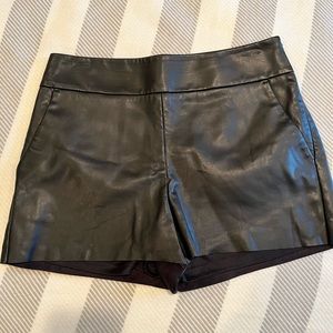 Faux Leather Shorts